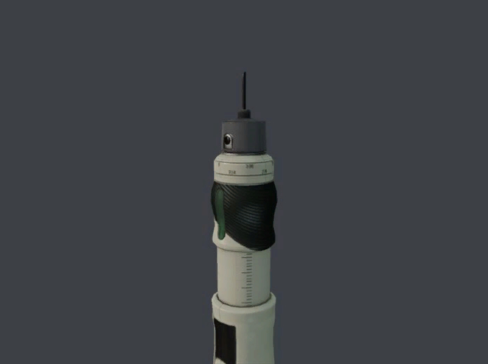 An unused syringe.
