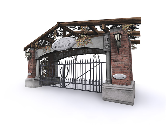 The arch in the part leading to Harrington House.