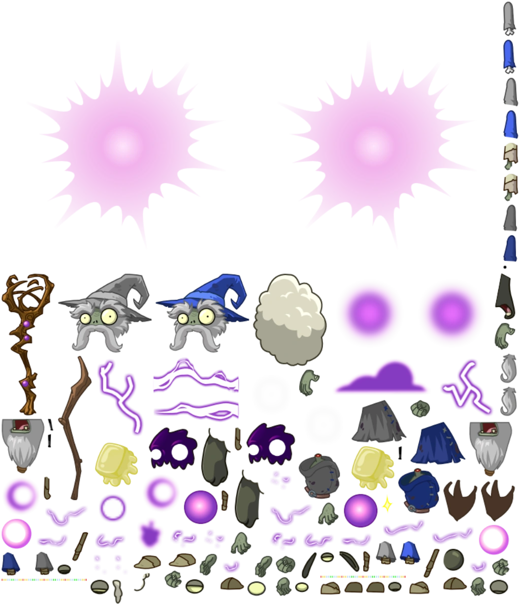 Veteran Wizard Zombie sprites Veteran Wizard Zombie sprites
