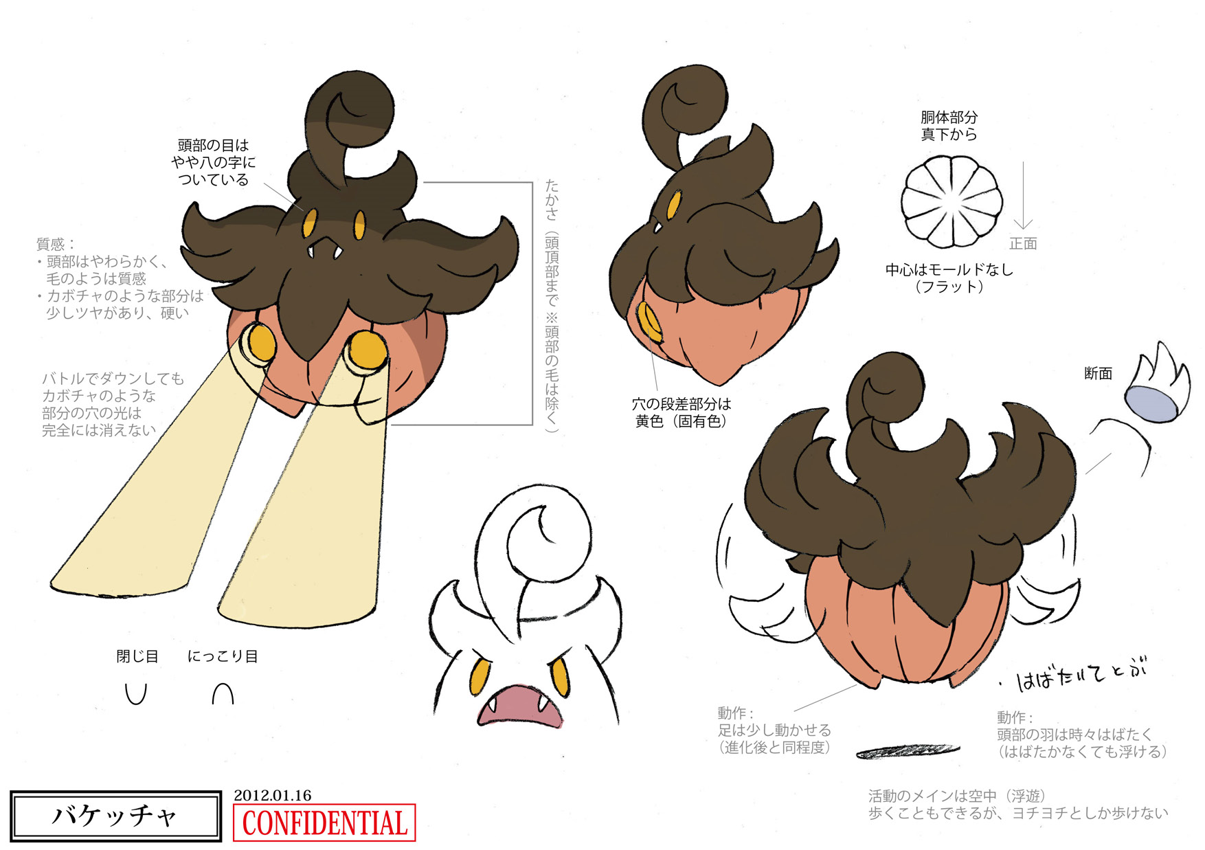 PokeXY_ConceptArt_バケッチャ_三面図.png