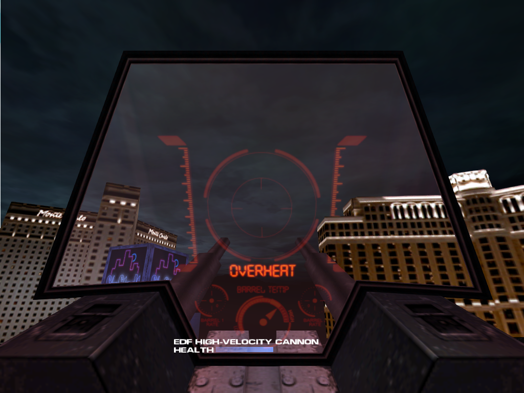 EDF High-Velocity Autocannon overheating.