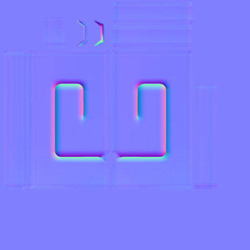 Normal map texture for the doors.