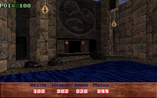 Area past the right-hand cave on the left path.