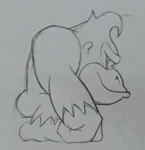 A side on view of Bayliss's Donkey Kong. A side on view of Bayliss's Donkey Kong.
