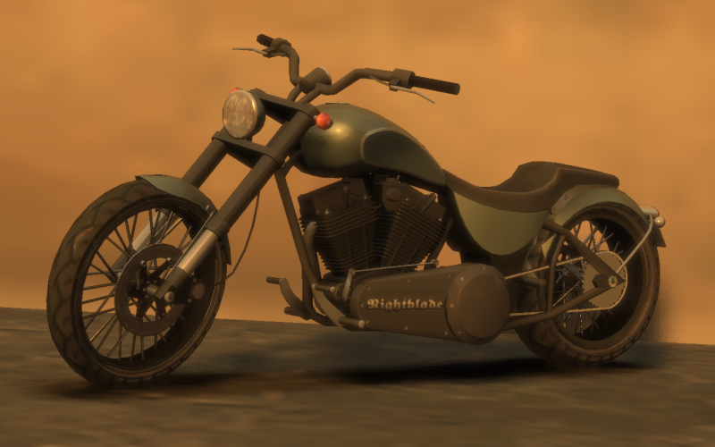The early Nightblade model. The early Nightblade model.