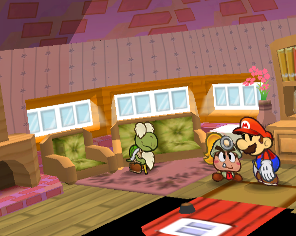 Kroop's house has a third window hidden behind the chimney.