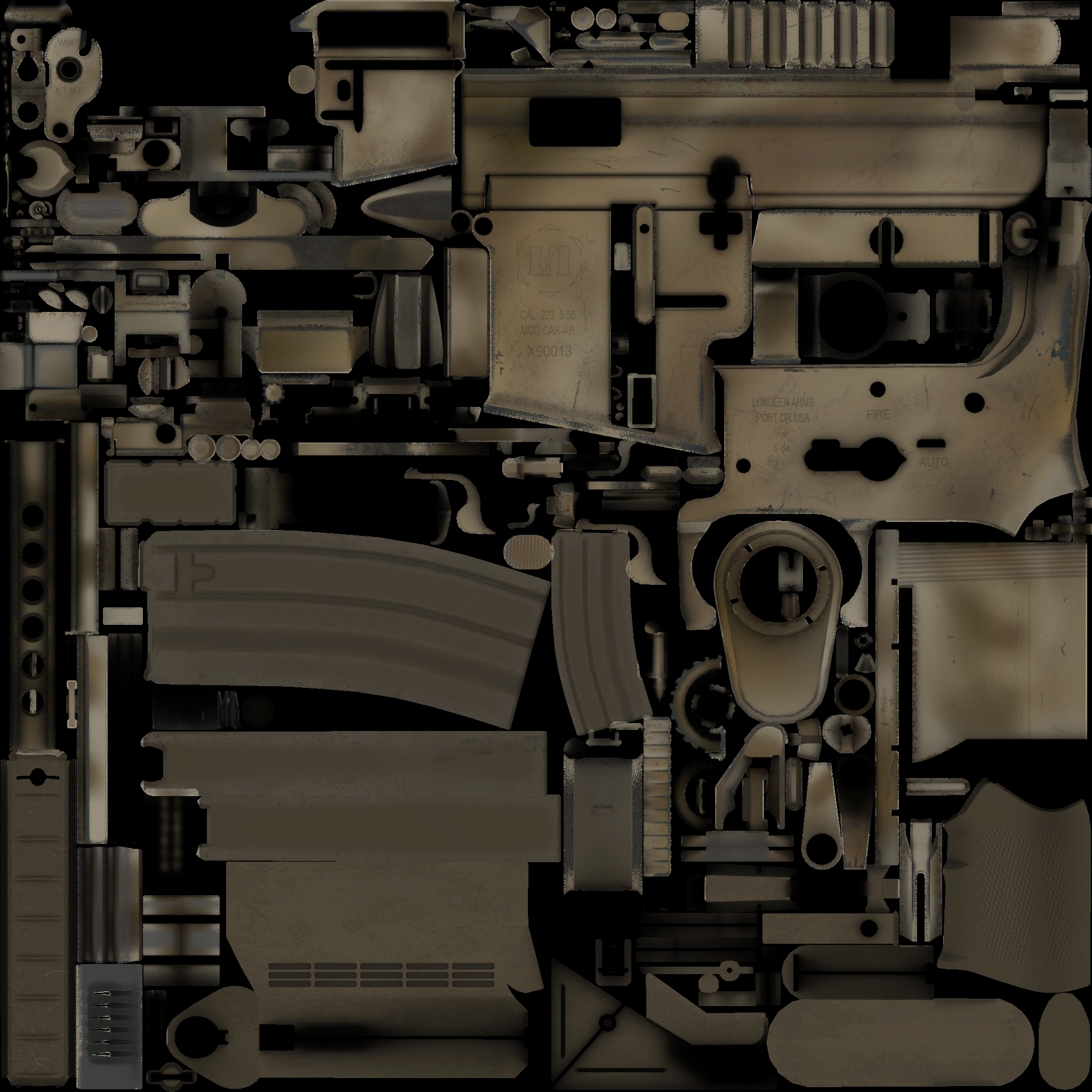 Desert Camouflage M4A4 skin. Desert Camouflage M4A4 skin.
