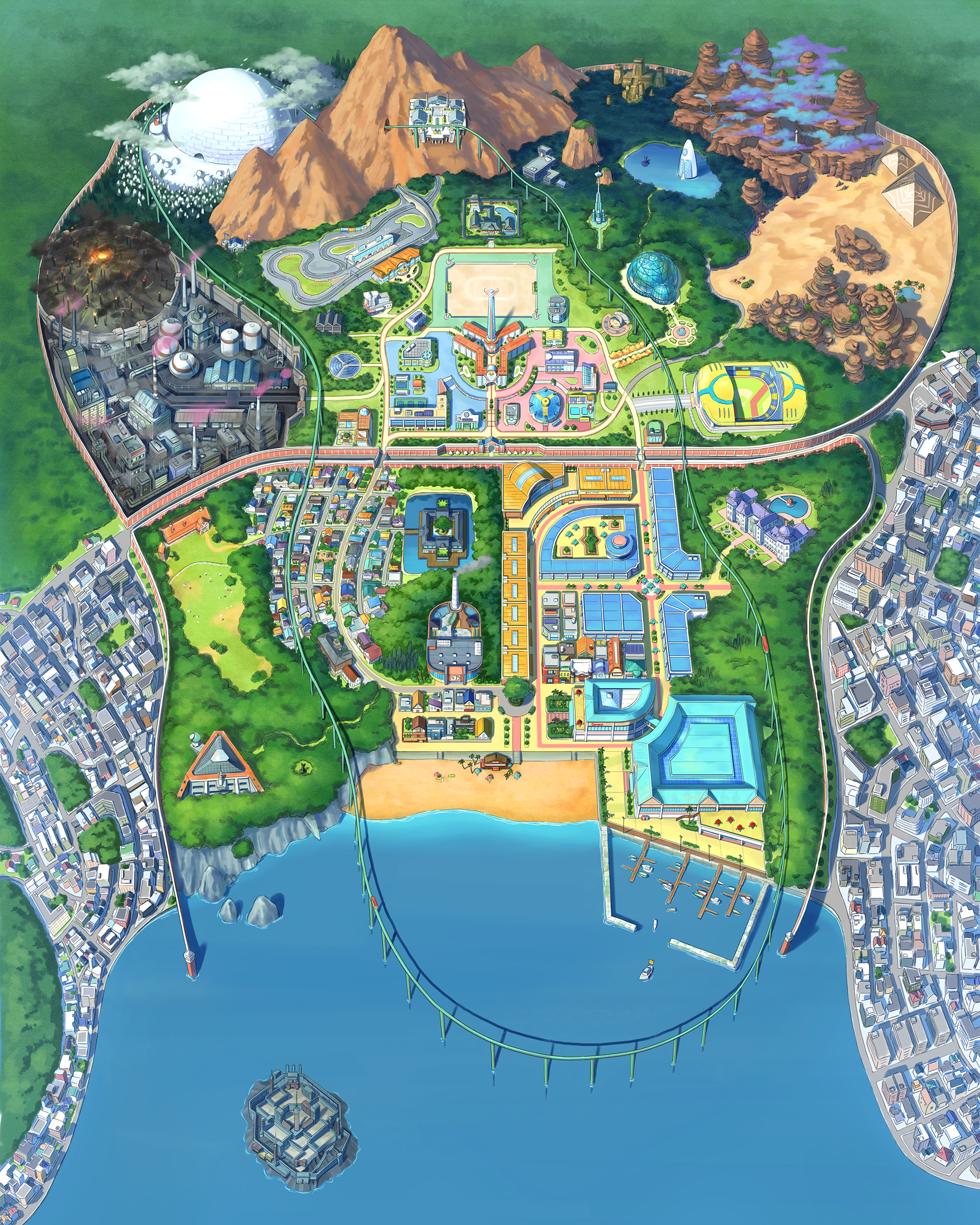 The overworld map The overworld map