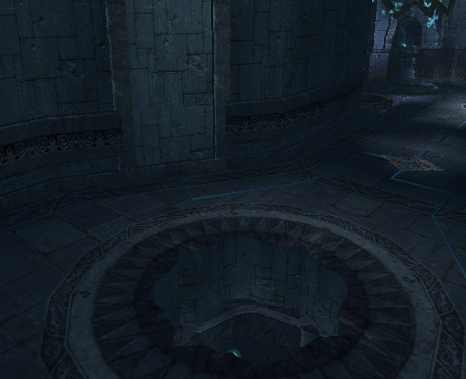 The lift down to the lower floor is invisible. The lift down to the lower floor is invisible.
