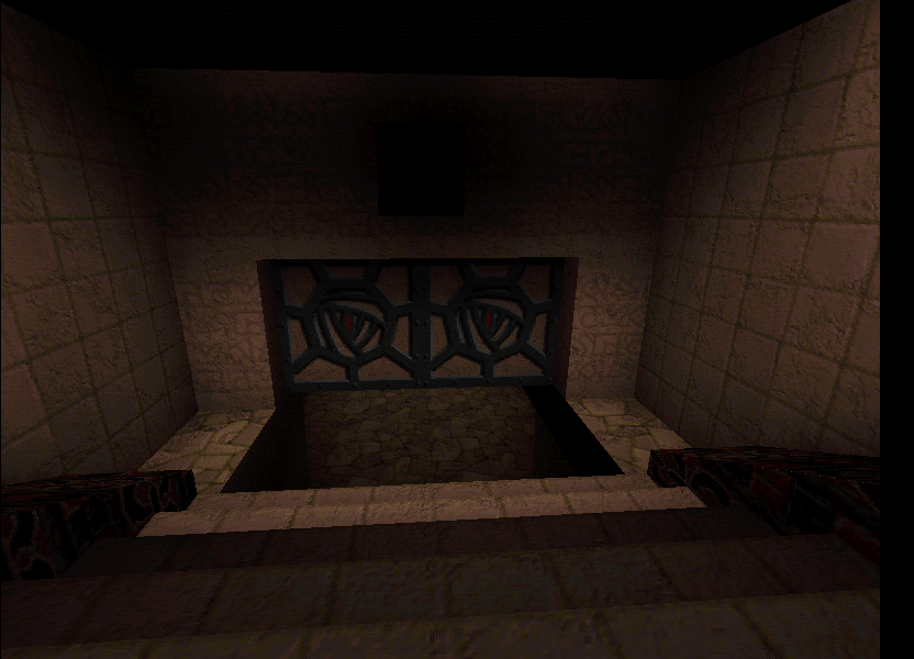 It doesn't look it, but there's actually a slope underneath the doors. It doesn't look it, but there's actually a slope underneath the doors.