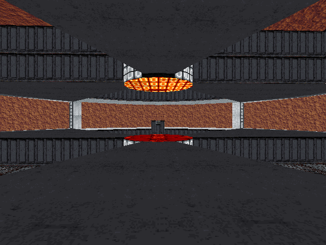The final room with two switches pressed.