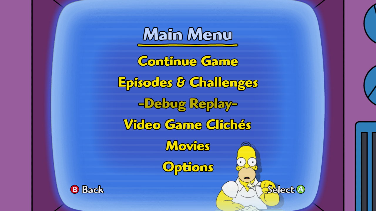 Debug Replay on the main menu Debug Replay on the main menu