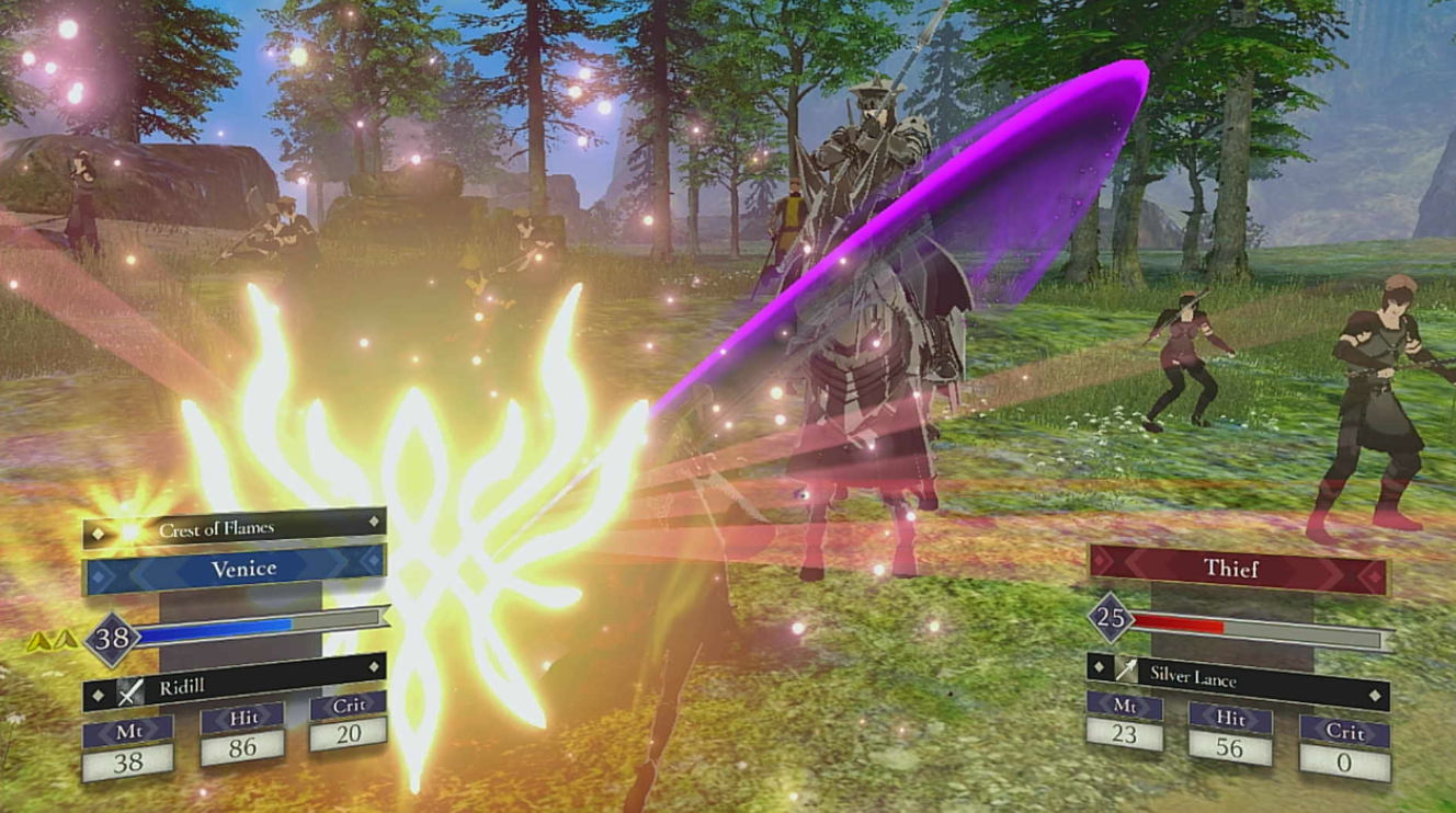 Graphics effect seen when attacking with Ridill Graphics effect seen when attacking with Ridill