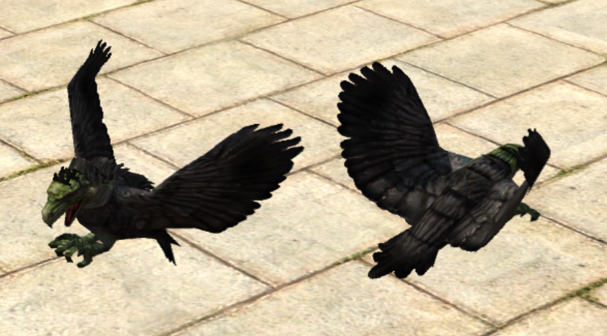 Green crow in the Editor. Green crow in the Editor.