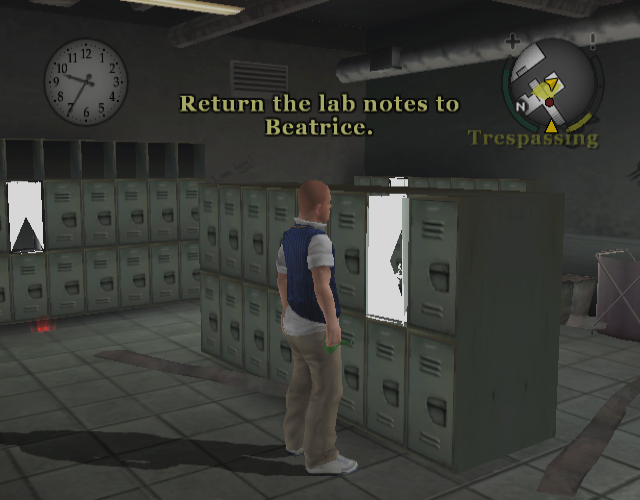 Gym lockers.