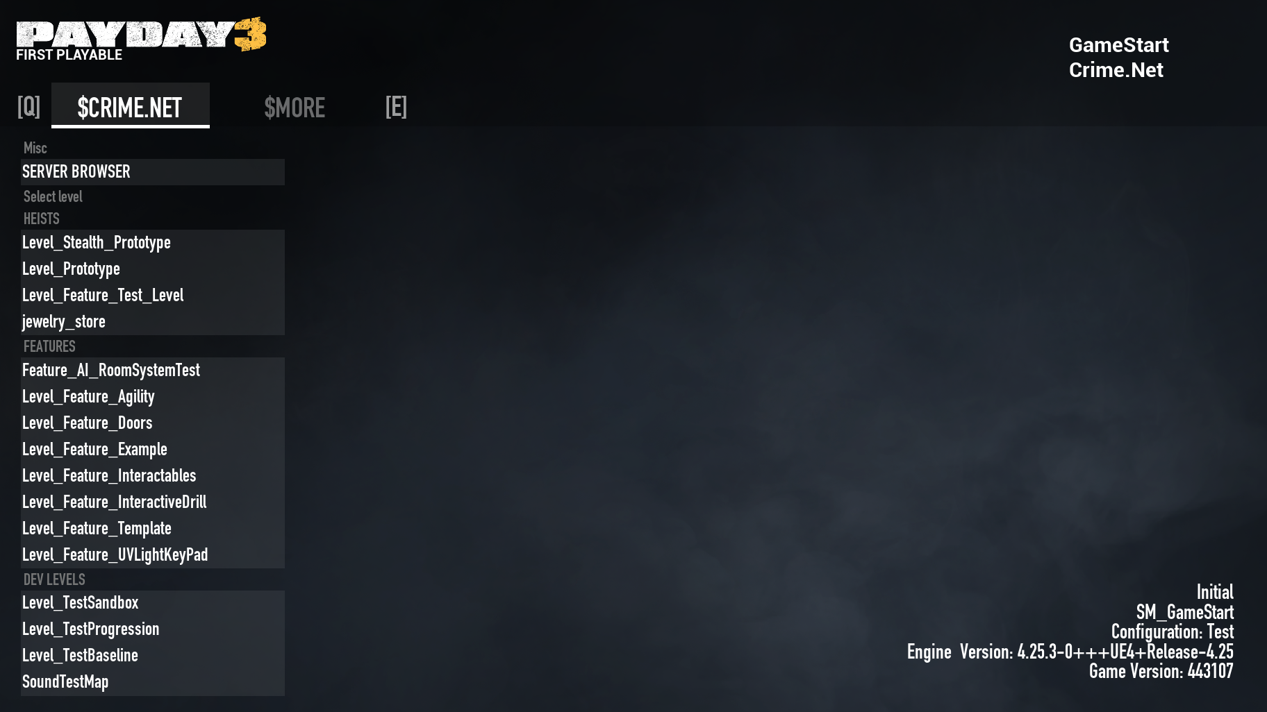 The menu screen's first page... The menu screen's first page...