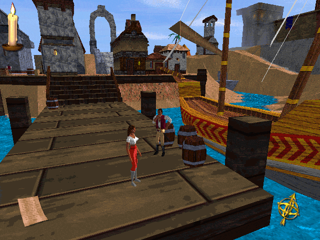 The docks of Hunding Bay, in a very early state.