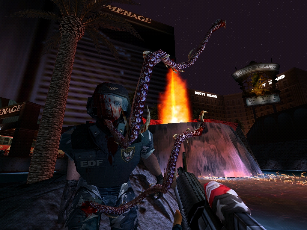 Prerelease screenshot from November 1999 showing the M16. Note the early design.