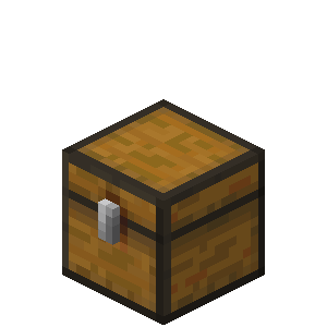 An animated isometric render of a trapped chest in 13w01a, opening and closing.