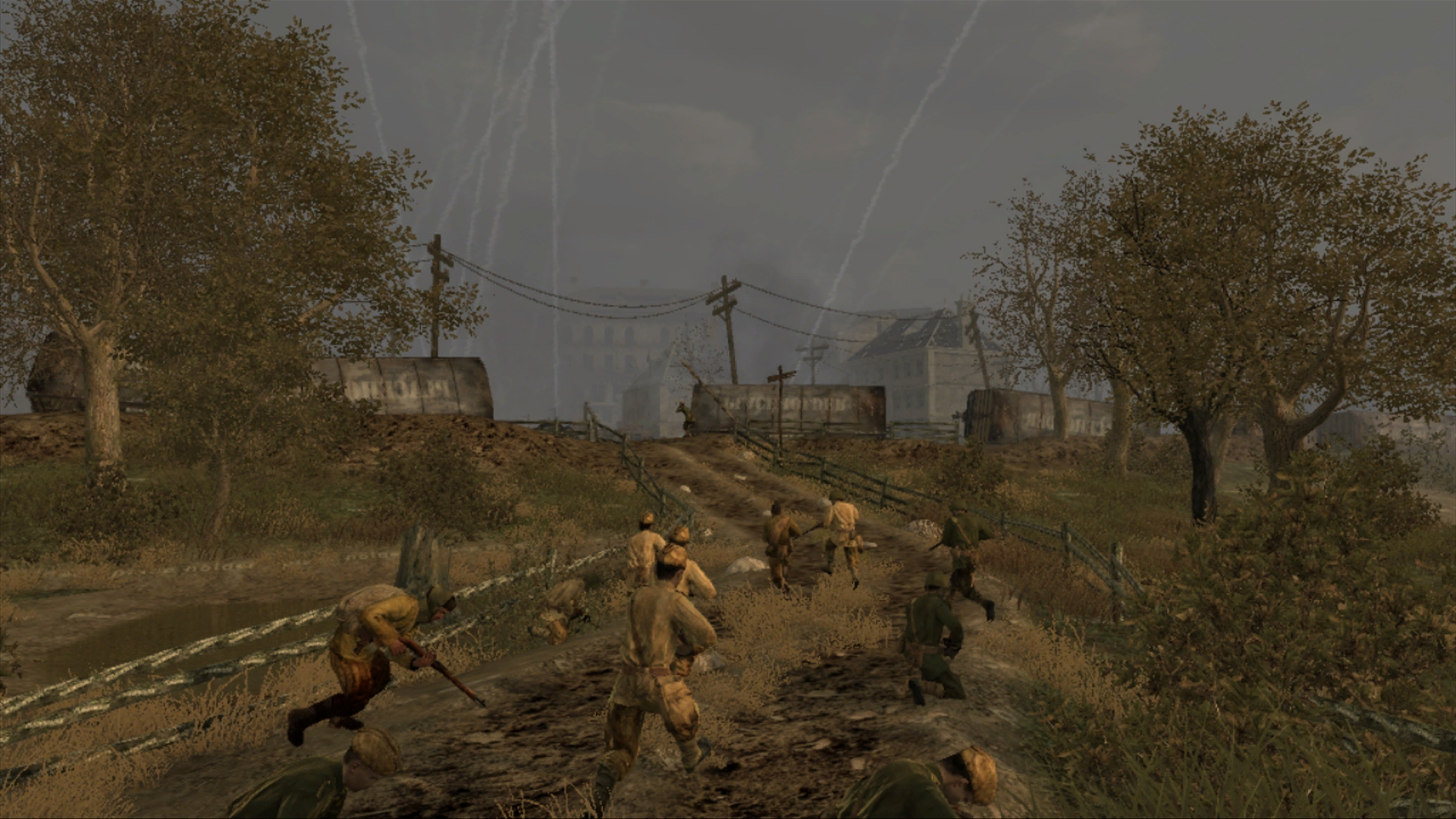 Starting area. Note the different Red Army soldier models.