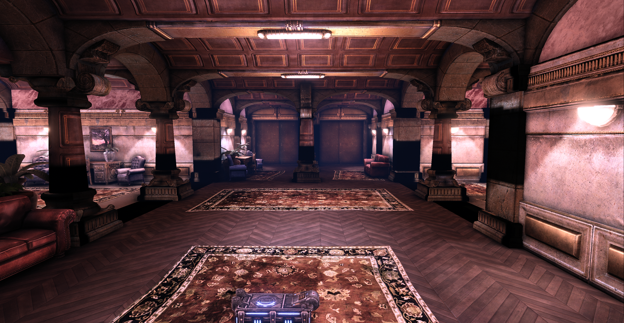 Interior view of the first extended spawn area.