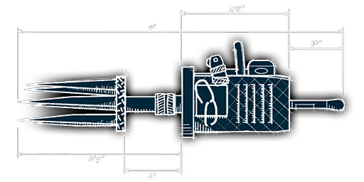 Auger blueprint. The combo weapon was in Dead Rising 2 with a similar design. No other remnants of the Auger can be found.