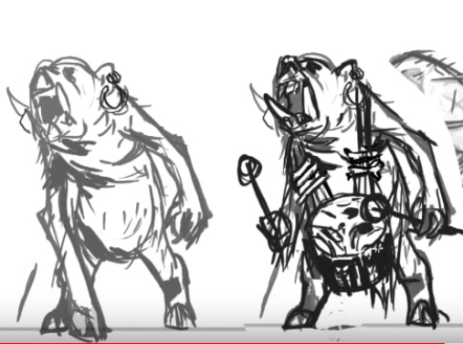 Swine Drummer concept art.