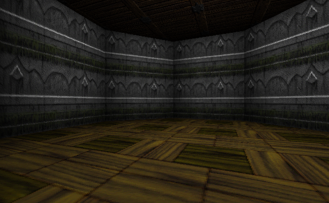 Flickering light room. Flickering light room.