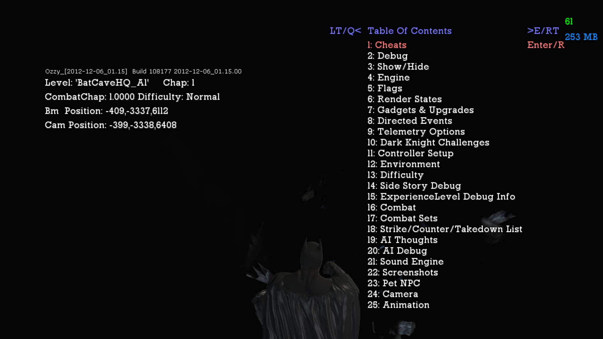 Debug Menu