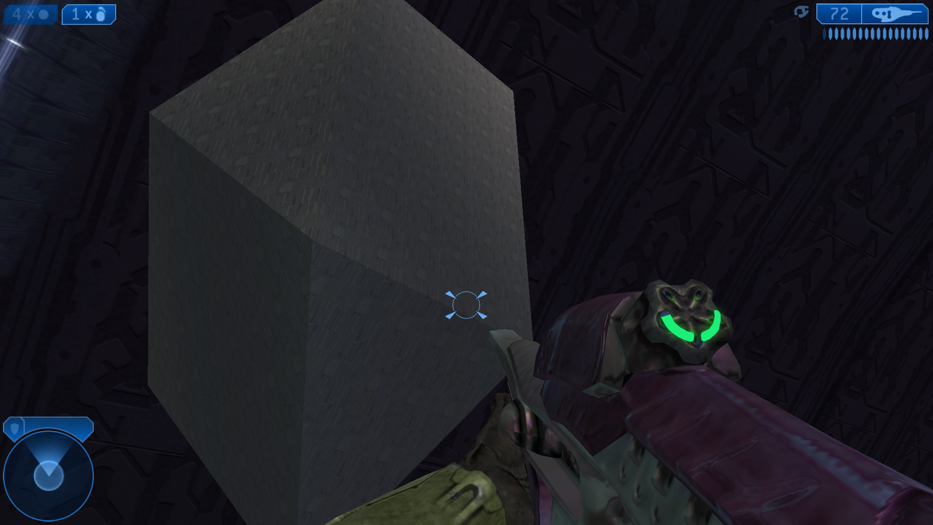 The large metal object at the end of the run.
