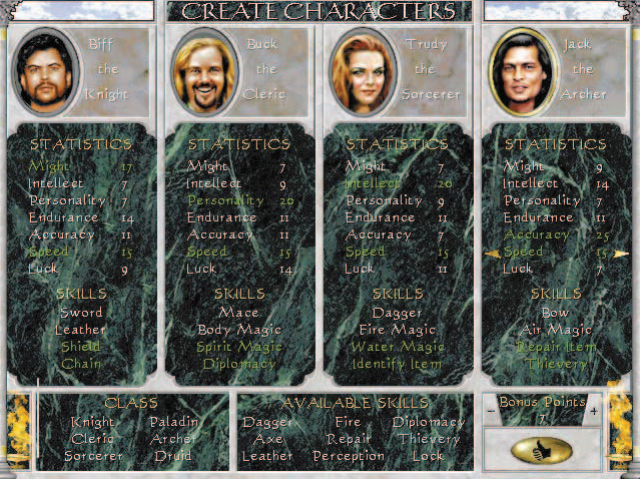 PC-action 98-03 page 31. Notice "Thievery" and "Lock" skills.