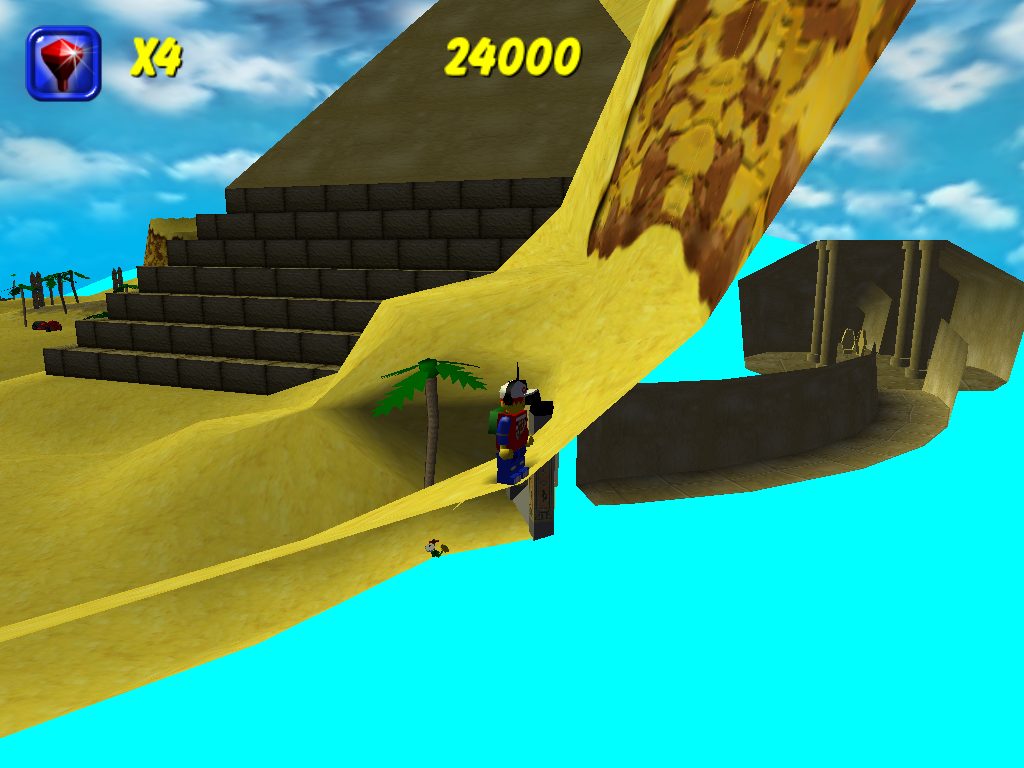 Unused pyramid area. Unused pyramid area.