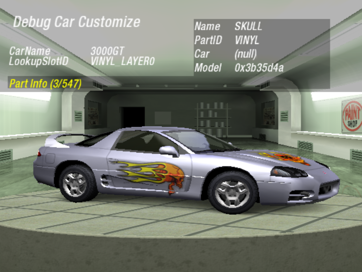 3000GT Skull Vinyl (Side) 3000GT Skull Vinyl (Side)