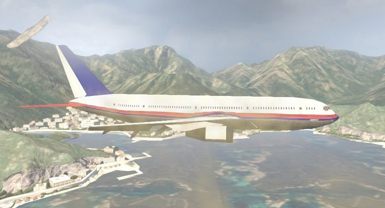 A Jet in the air that never moves.