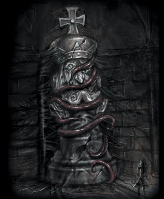Alice Encounters The White King. Alice Encounters The White King.