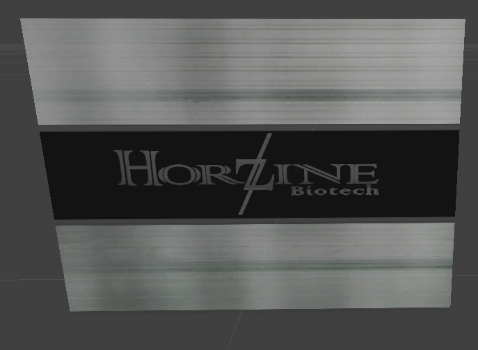 Horz_FrostedGlass - Horzine logo on frosted glass.