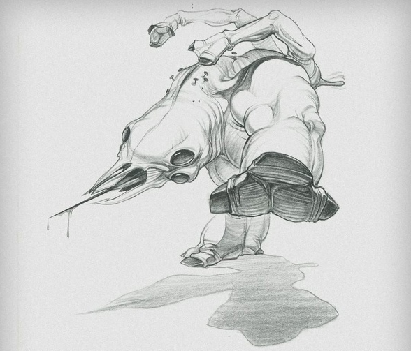 A Frogger symbioting with another alien creature.