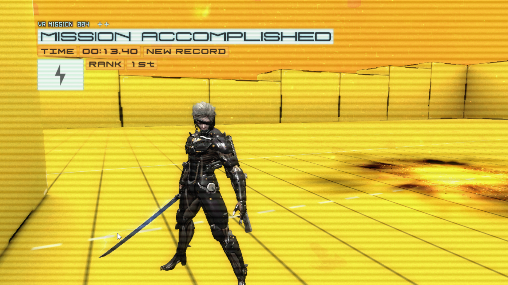 Mission accomplished screen with rank.