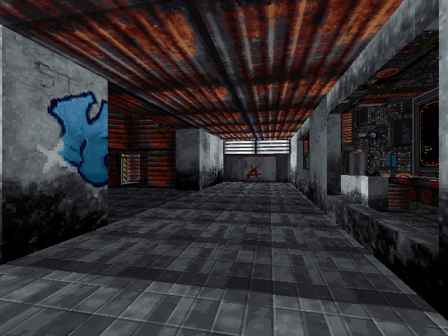 Inside the station without graffiti. Inside the station without graffiti.