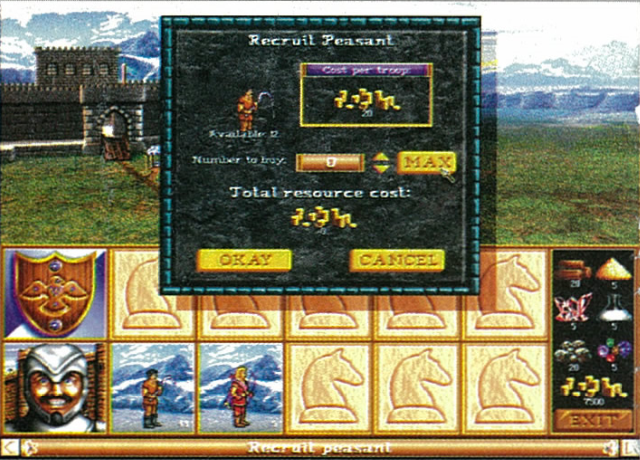 Disjointed Peasant on a placeholder window from HoMM1. Also Peasant is a bit different from release.