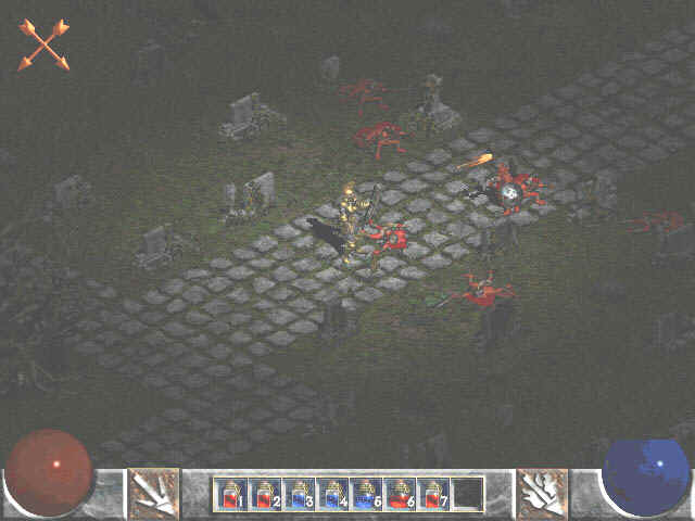 E3 1999 image. A different looking graphic to indicate that the player is almost out of arrows, and it shows up in the upper left corner, instead of the upper right corner.