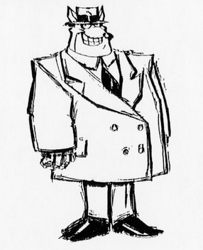 Sketch of a fat mafia henchman. Sketch of a fat mafia henchman.