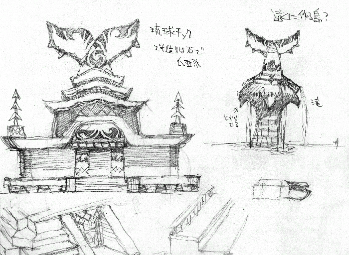 Concept art for Seaside Hill.