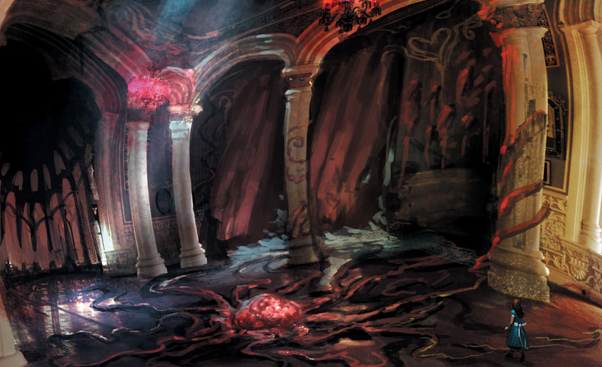 The castle's interior. The castle's interior.