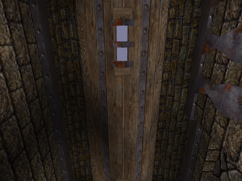 Roof of the area past the elaborate door, showing the skybox visible. Roof of the area past the elaborate door, showing the skybox visible.