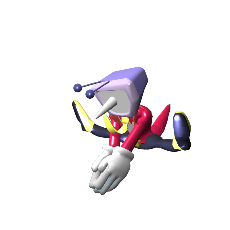 The original render of the clap pose Tenna does during the Smash Cut attack and the "DEFEAT TENNA" microgame at the end of his fight. The original render of the clap pose Tenna does during the Smash Cut attack and the "DEFEAT TENNA" microgame at the end of his fight.