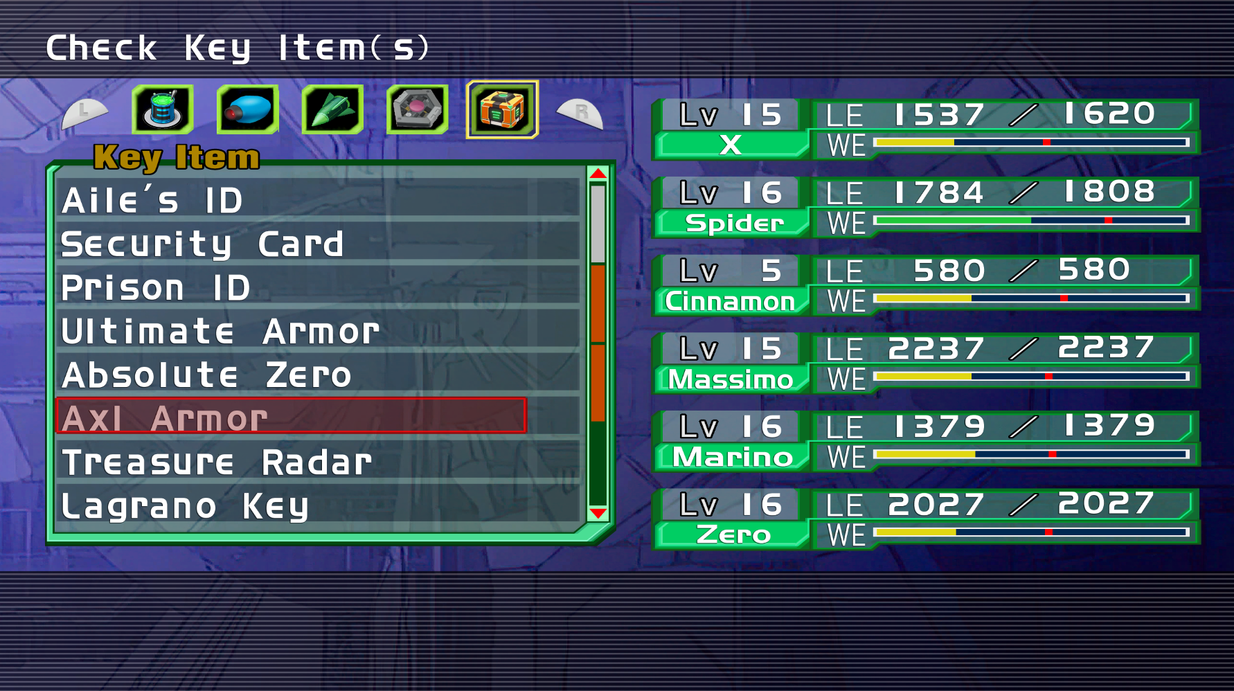 Unused option named Axl Armor, different from the Stealth Mode.