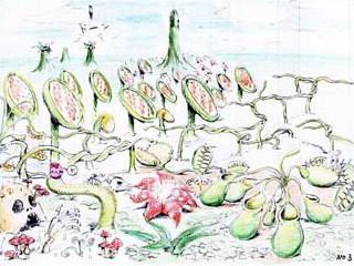 "The World of Giant Plants". The idea of a heavily forested level would be reused in Neo Star 1. "The World of Giant Plants". The idea of a heavily forested level would be reused in Neo Star 1.