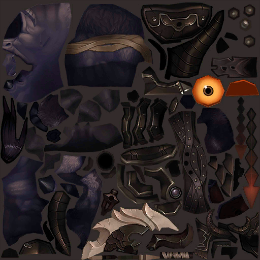 Dark Ruins Guardian texture map Dark Ruins Guardian texture map