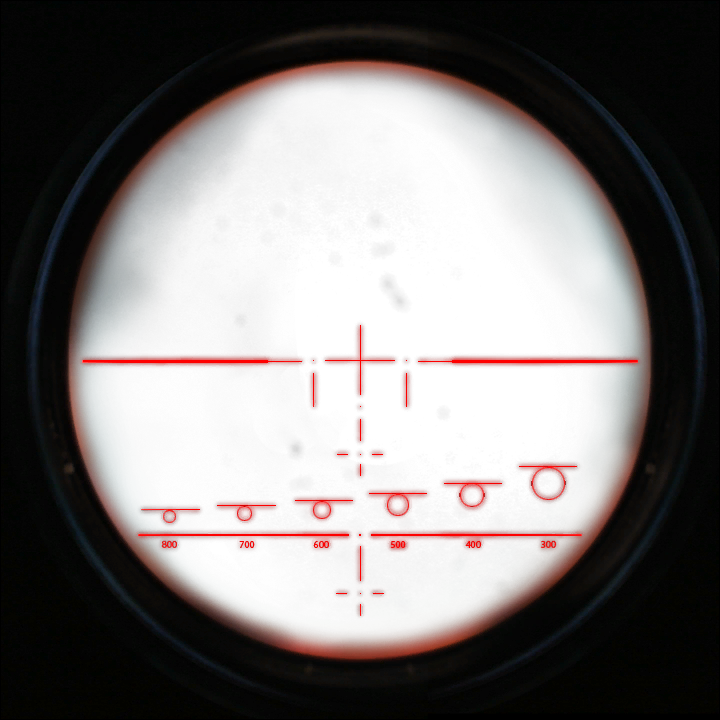 The M21's scope viewed with Night Vision Goggles on.